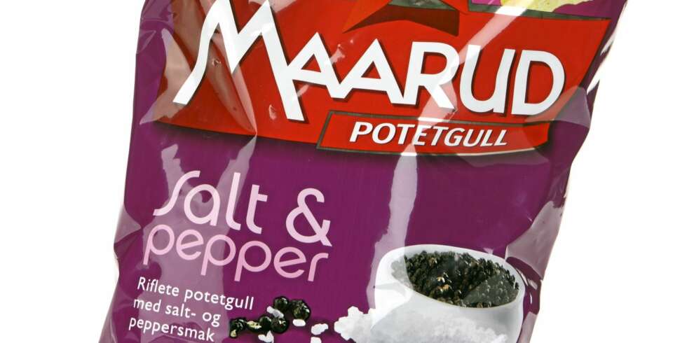 MYE PEPPER: Maarud salt og pepper er en klassisk og god chips med mye pepper i smaken. MYE PEPPER: Maarud salt og pepper er en klassisk og god chips med mye pepper i smaken.