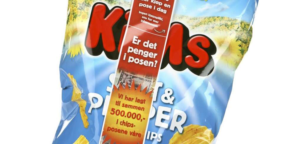 HELT GREI: Kims salt & pepper potetchips er enn chips med helt grei smak. HELT GREI: Kims salt & pepper potetchips er enn chips med helt grei smak.