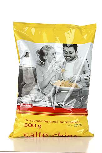NØYTRAL: En chips med nøytral og fattig smak. NØYTRAL: En chips med nøytral og fattig smak.