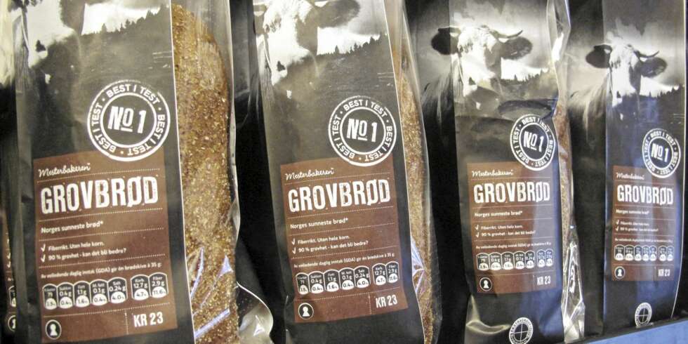 5 POENG: Grovbrød uten hele korn fra Mesterbakeren. 5 POENG: Grovbrød uten hele korn fra Mesterbakeren.