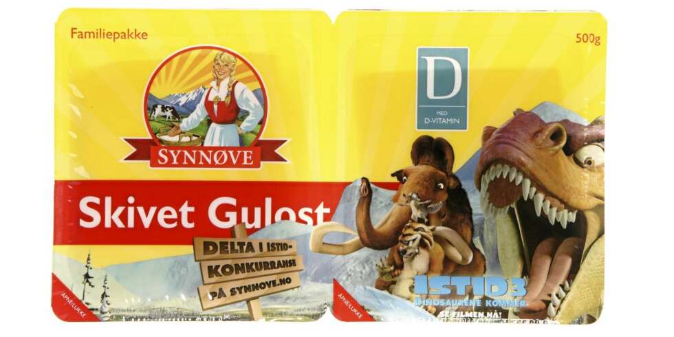 MED VITAMIN D: Synnøve Skivet gulost er tilsatt vitamin D, noe som hever karakteren fra tre til fire. MED VITAMIN D: Synnøve Skivet gulost er tilsatt vitamin D, noe som hever karakteren fra tre til fire.