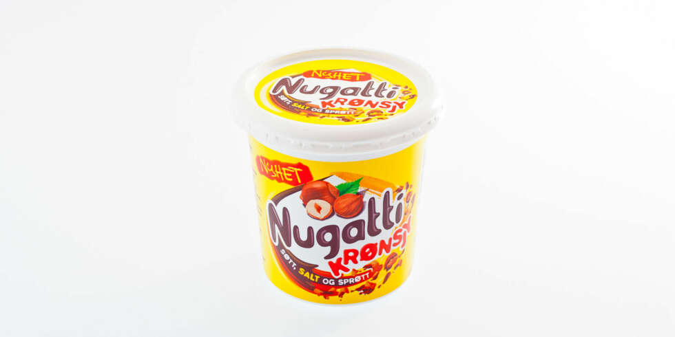 TEST AV SØTPÅLEGG: Nugatti Krønsjy TEST AV SØTPÅLEGG: Nugatti Krønsjy