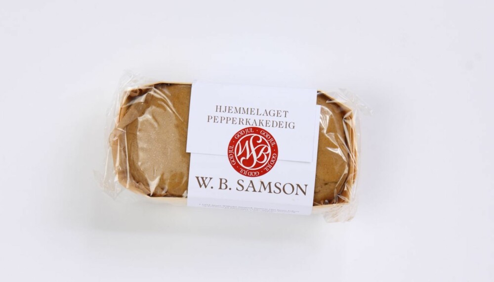 TEST AV PEPPERKAKEDEIG: W. B. Samson TEST AV PEPPERKAKEDEIG: W. B. Samson