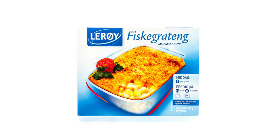 TEST AV FISKEGRATENG: Lerøy fiskegrateng med makaroni TEST AV FISKEGRATENG: Lerøy fiskegrateng med makaroni