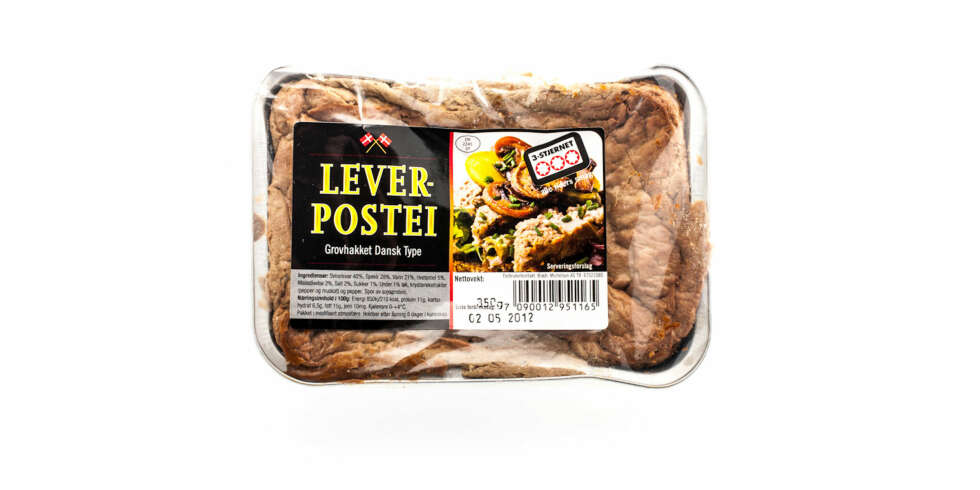 TEST AV LEVERPOSTEI: 3 stjerner leverpostei - Grovhakket dansk type TEST AV LEVERPOSTEI: 3 stjerner leverpostei - Grovhakket dansk type