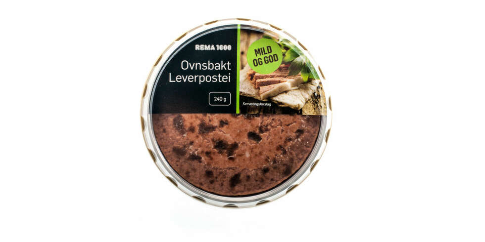 TEST AV LEVERPOSTEI: Rema 1000 ovnsbakt leverpostei TEST AV LEVERPOSTEI: Rema 1000 ovnsbakt leverpostei