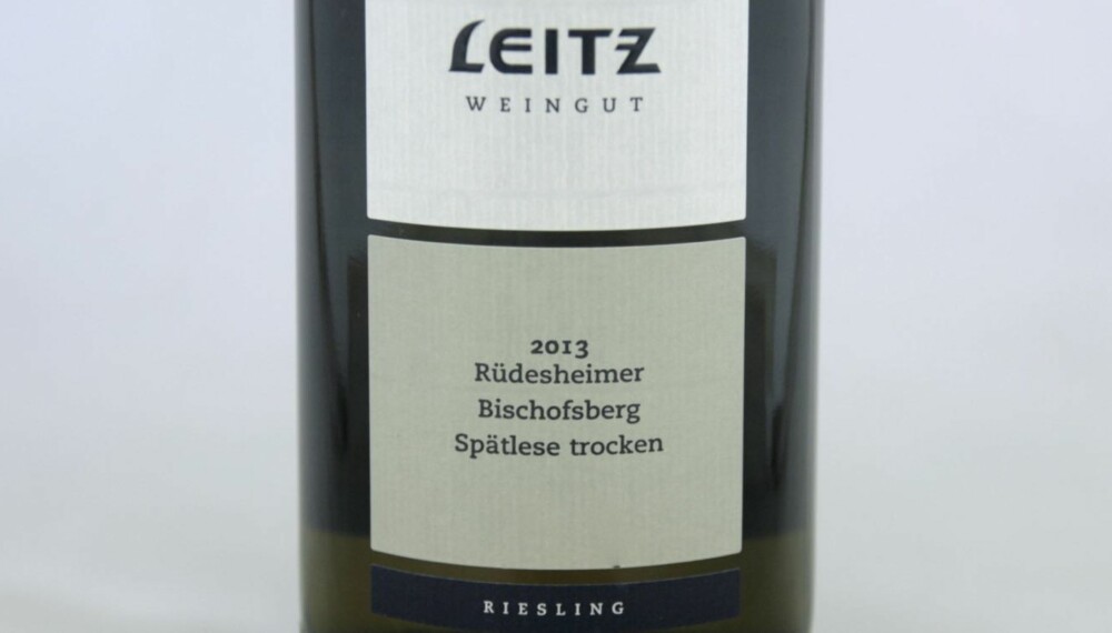 GOD VIN: Leitz Rüdesheimer Bischofsberg Spätlese trocken 2013. GOD VIN: Leitz Rüdesheimer Bischofsberg Spätlese trocken 2013.