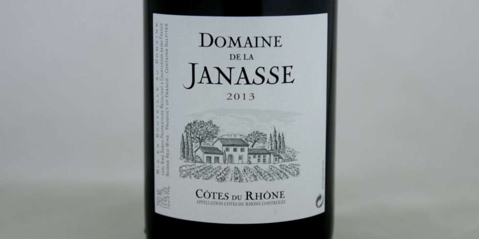 GOD VIN: Janasse Côtes du Rhône 2013. GOD VIN: Janasse Côtes du Rhône 2013.