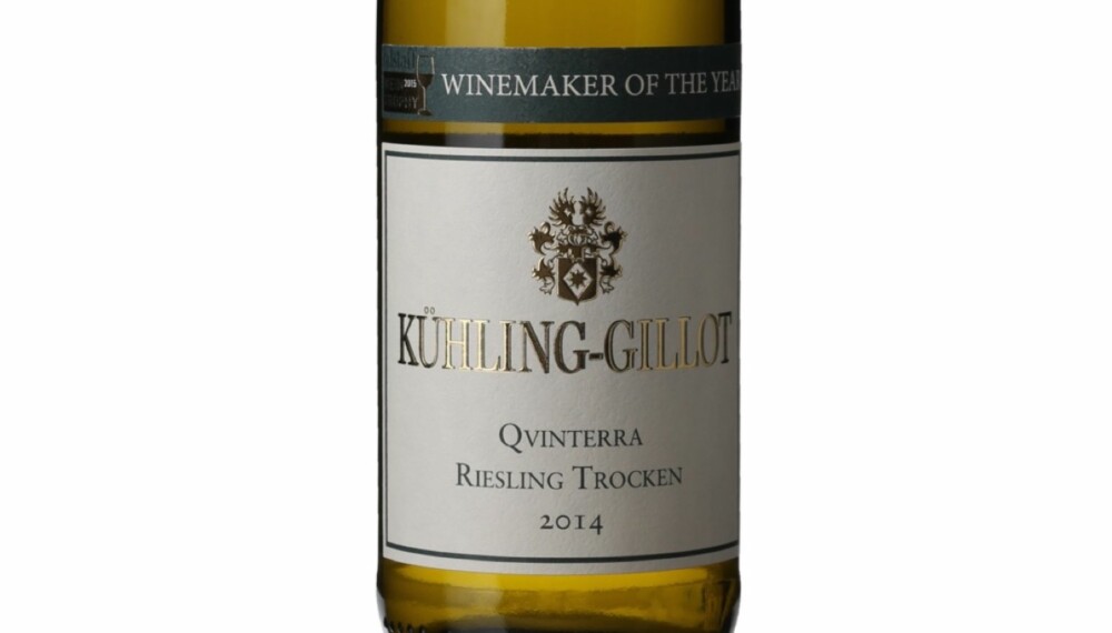 GODT KJØP: Kühling-Gillot Qvinterra Riesling Trocken 2014. GODT KJØP: Kühling-Gillot Qvinterra Riesling Trocken 2014.