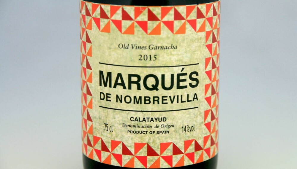 GODT KJØP: Marqués de Nombrevilla Old Vines Garnacha 2015. GODT KJØP: Marqués de Nombrevilla Old Vines Garnacha 2015.
