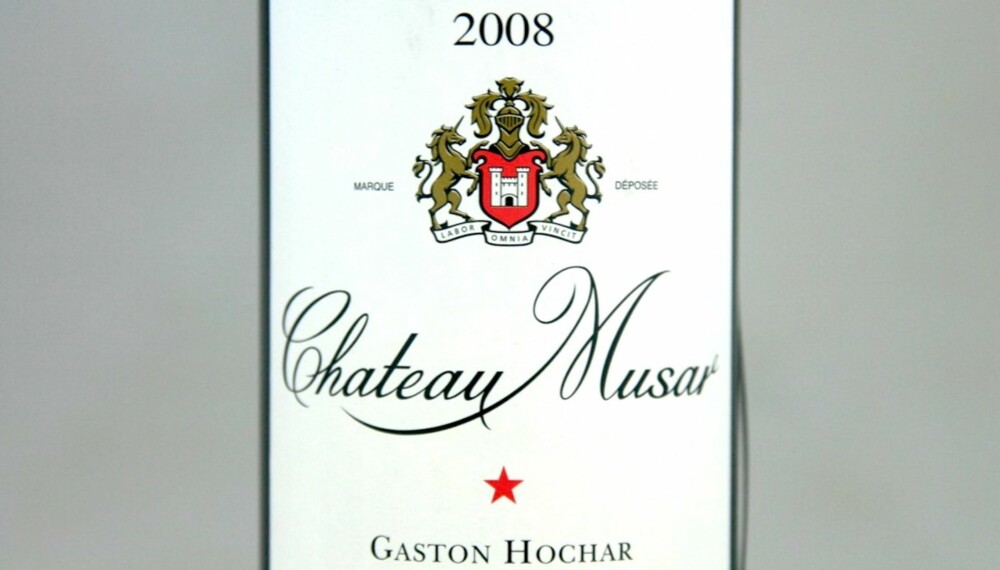 LAMMEVIN: Ch. Musar 2008. LAMMEVIN: Ch. Musar 2008.