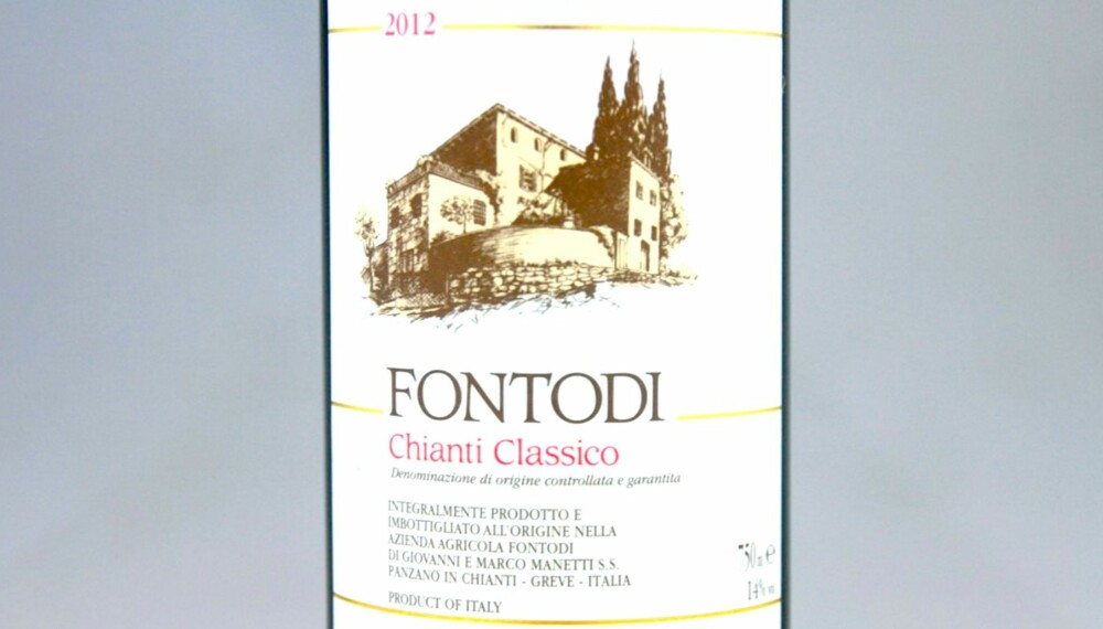 RØDVIN TIL RIBBE: Fontodi Chianti Classico 2012. RØDVIN TIL RIBBE: Fontodi Chianti Classico 2012.