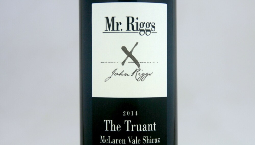 GODT KJØP: Mr. Riggs The Truant McLaren Vale Shiraz 2014. GODT KJØP: Mr. Riggs The Truant McLaren Vale Shiraz 2014.