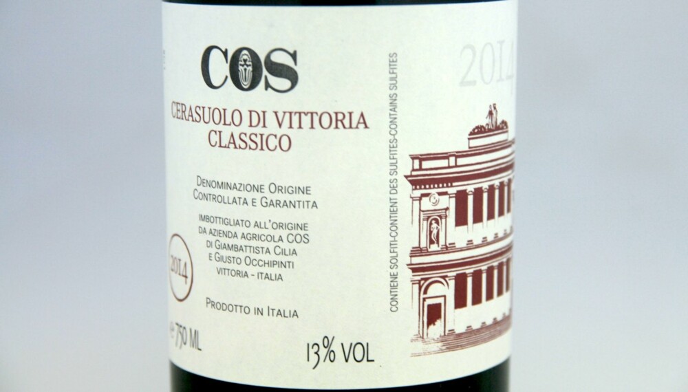 TIL VILT: COS Cerasuolo di Vittoria Classico 2014. TIL VILT: COS Cerasuolo di Vittoria Classico 2014.