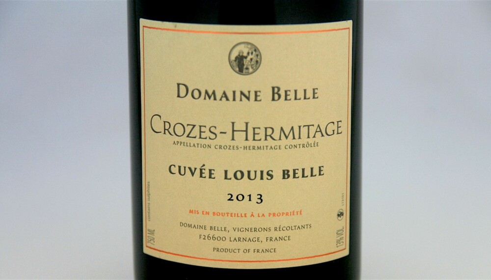 TIL VILT: Crozes-Hermitage Cuvée Louis Belle 2013. TIL VILT: Crozes-Hermitage Cuvée Louis Belle 2013.