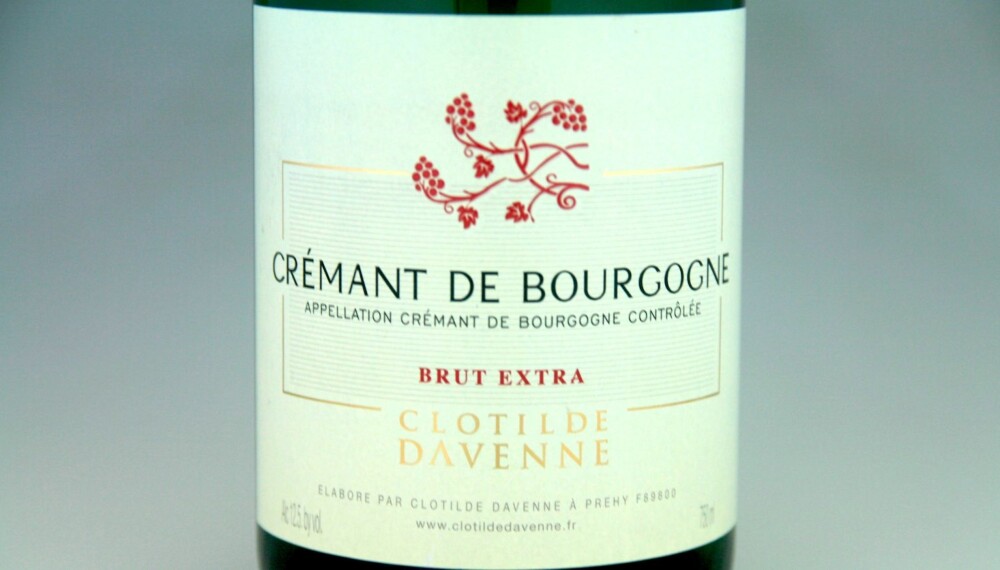 TIL LUTEFISK: Davenne Crémant de Bourgogne Extra Brut. TIL LUTEFISK: Davenne Crémant de Bourgogne Extra Brut.