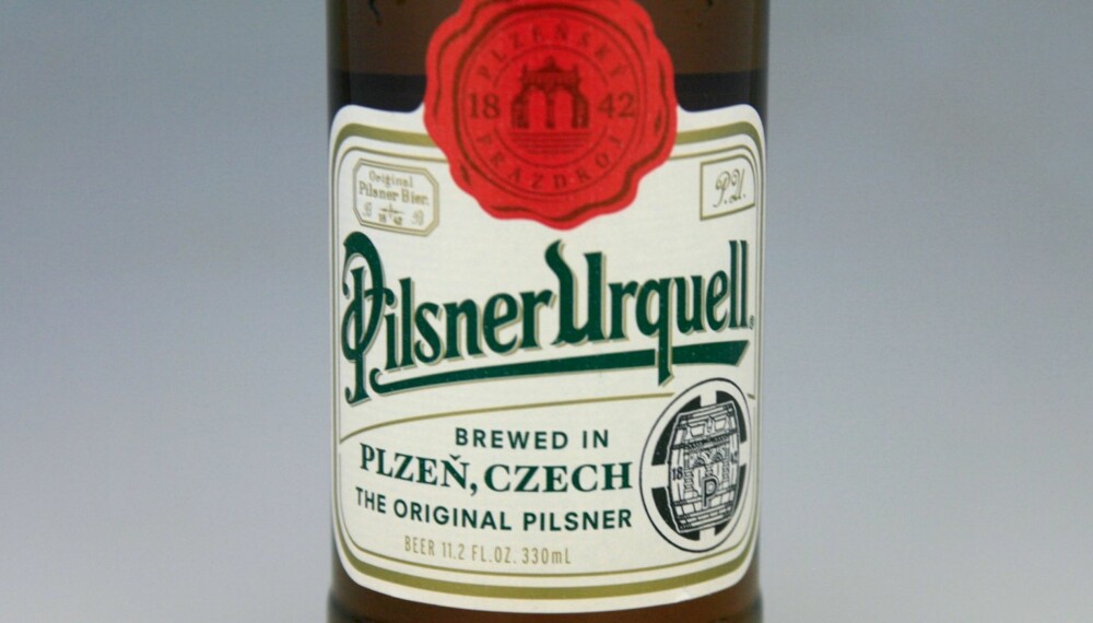TIL PINNEKJØTT: Pilsner Urquell. TIL PINNEKJØTT: Pilsner Urquell.