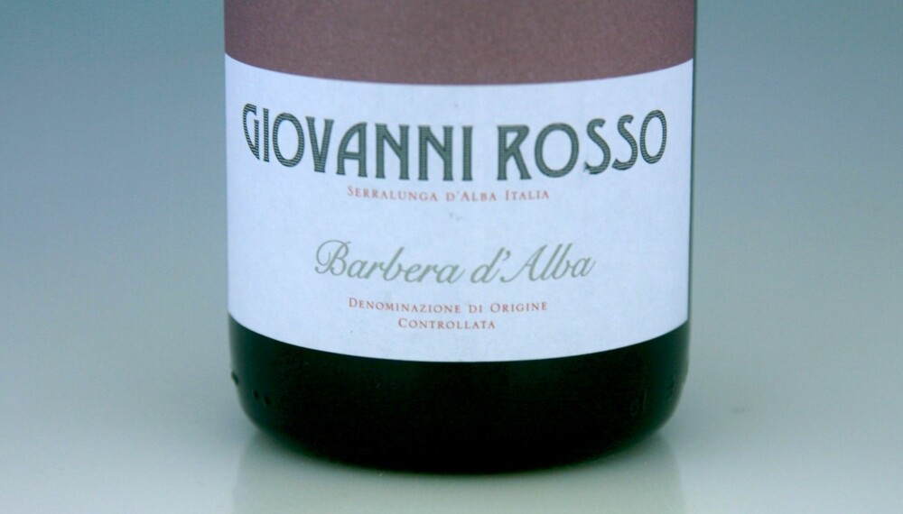TIL PINNEKJØTT: Giovanni Rosso Barbera d'Alba Donna Margherita 2015. TIL PINNEKJØTT: Giovanni Rosso Barbera d'Alba Donna Margherita 2015.