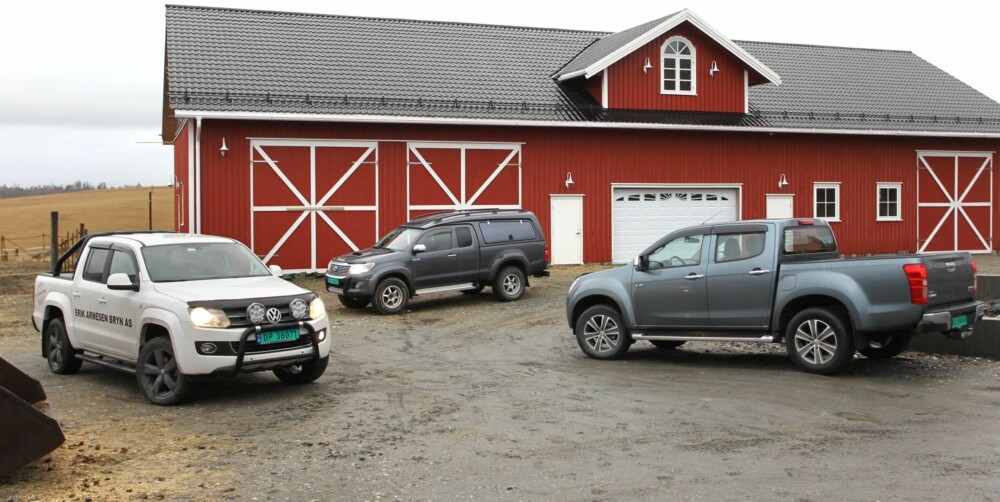 KONKURRENTENE: Volkswagen Amarok, Toyota Hilux og Isuzu D-Max blir Mitsubishi L200's argeste konkurrenter. KONKURRENTENE: Volkswagen Amarok, Toyota Hilux og Isuzu D-Max blir Mitsubishi L200's argeste konkurrenter.
