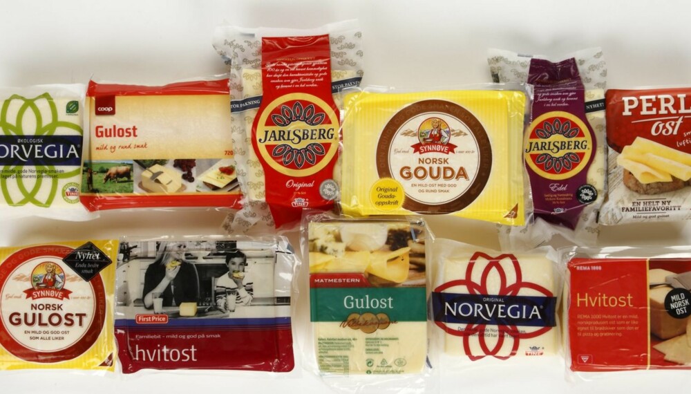 GULOST: Klikk Helse har testet 11 vanlige guloster og fem lettoster. GULOST: Klikk Helse har testet 11 vanlige guloster og fem lettoster.