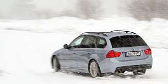 FINT MED xDrive: Vinteregenskapene blir langt bedre med 4WD-systemet xDrive. Her i en 320d Touring fra 2009. FINT MED xDrive: Vinteregenskapene blir langt bedre med 4WD-systemet xDrive. Her i en 320d Touring fra 2009.