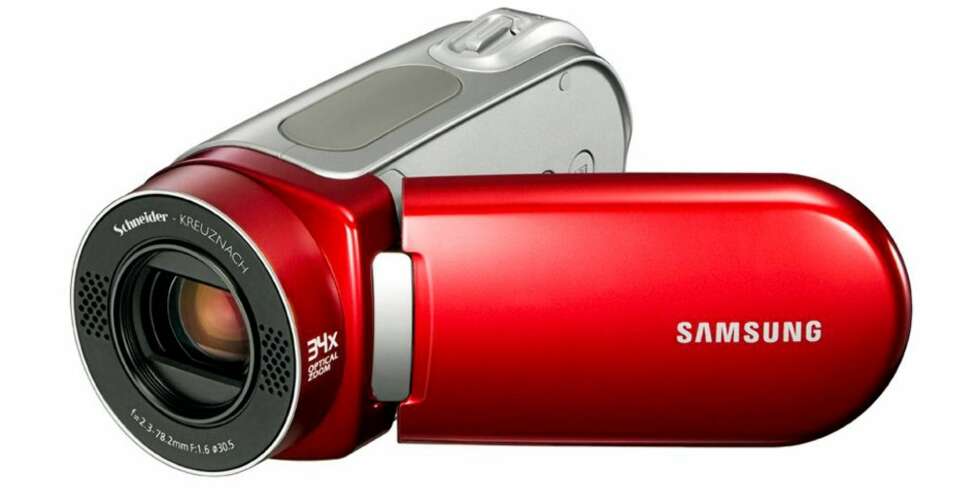 FARGER: Samsung HMX20C finnes i flere farger, blant annet rødt, hvit og sort. FARGER: Samsung HMX20C finnes i flere farger, blant annet rødt, hvit og sort.