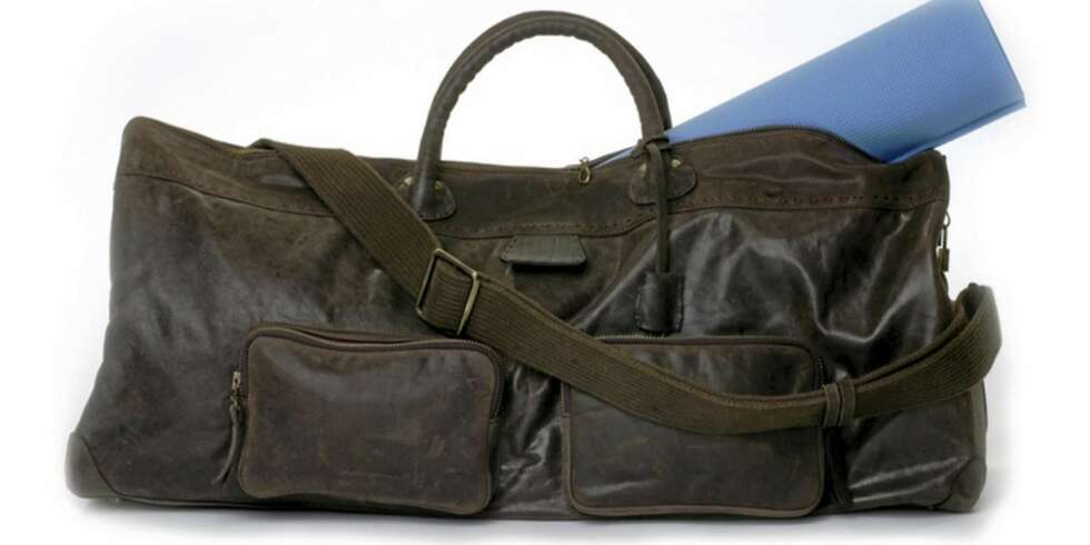Yogabag i skinn fra Moo, 3500 kr. (Moolight.com) Yogabag i skinn fra Moo, 3500 kr. (Moolight.com)
