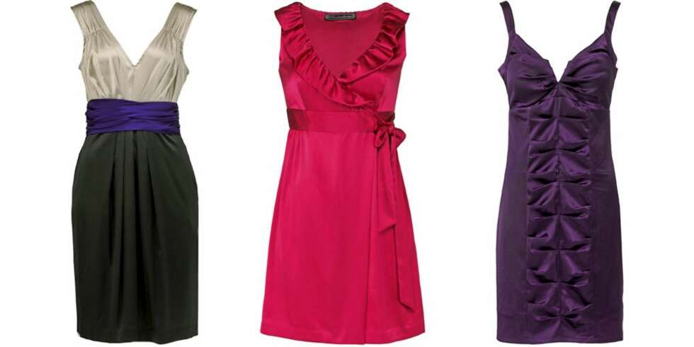 FRA VENSTRE: DKNY (kr 3200), What Comes Around Goes Around (kr 3099), Gina Tricot (kr 199). FRA VENSTRE: DKNY (kr 3200), What Comes Around Goes Around (kr 3099), Gina Tricot (kr 199).