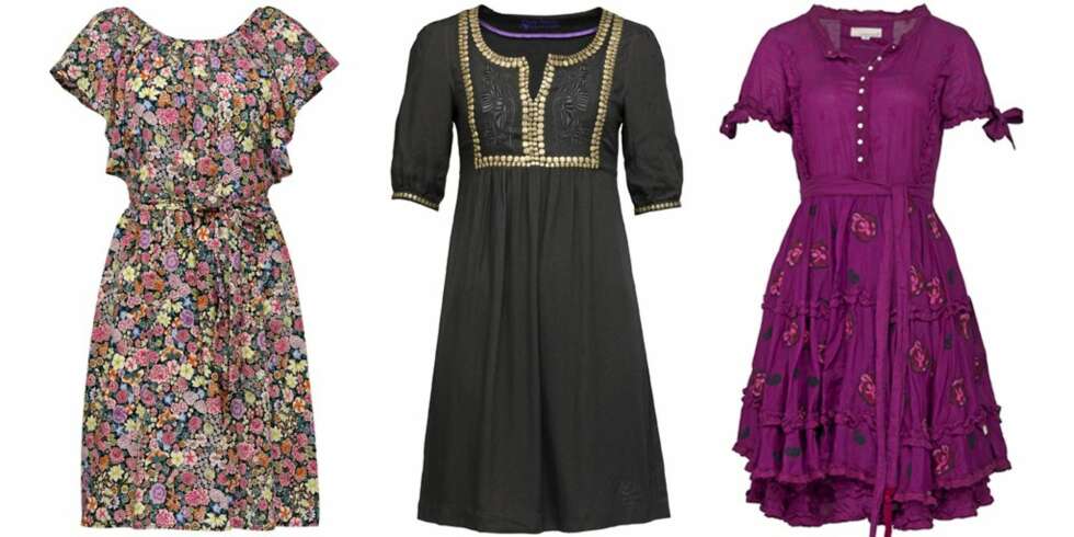 FRA VESNTRE: Warehouse (kr 999), Pepe Jeans (kr 999), Odd Molly (kr 3969). FRA VESNTRE: Warehouse (kr 999), Pepe Jeans (kr 999), Odd Molly (kr 3969).