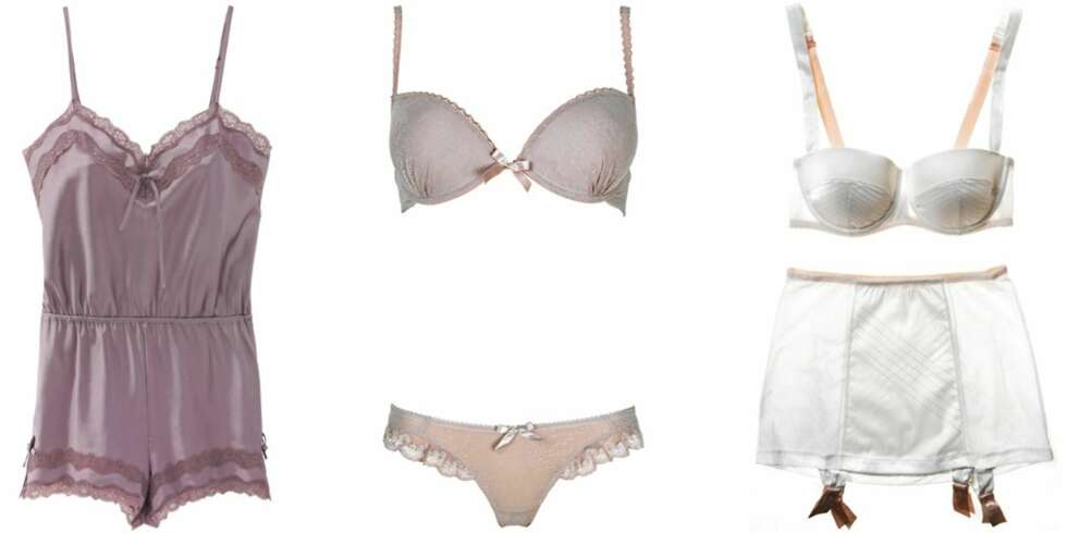 FRA VENSTRE: Playsuit fra KappAhl (kr 249), sett fra Cubus (kr 149 for bh og kr 59 for truse), sett fra Lindex (kr 179 for overdel og kr 69,50 for underdel). FRA VENSTRE: Playsuit fra KappAhl (kr 249), sett fra Cubus (kr 149 for bh og kr 59 for truse), sett fra Lindex (kr 179 for overdel og kr 69,50 for underdel).