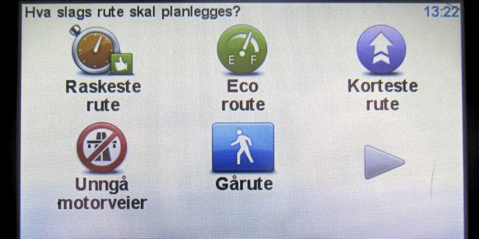 GODT UTVALG: TomTom har frisket opp brukergrensesnittet og har et rikholdig utvalg av prioriteringer for rutevalgene GODT UTVALG: TomTom har frisket opp brukergrensesnittet og har et rikholdig utvalg av prioriteringer for rutevalgene
