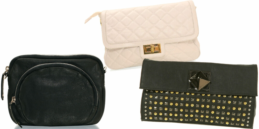 FRA VENSTRE: Filippa K (kr 1399), Friis & Co (kr 449), Topshop (kr 264). FRA VENSTRE: Filippa K (kr 1399), Friis & Co (kr 449), Topshop (kr 264).