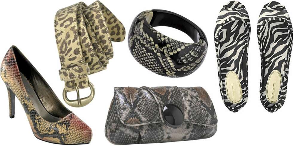 FRA VENSTRE: Sko fra Ellos (kr 499), belte fra Ellos (kr 149), vekse fra Accessorize (kr 289), armbånd fra Topshop (kr 107), sko fra H&M (kr 99). FRA VENSTRE: Sko fra Ellos (kr 499), belte fra Ellos (kr 149), vekse fra Accessorize (kr 289), armbånd fra Topshop (kr 107), sko fra H&M (kr 99).