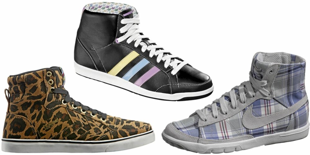 FRA VENSTRE: Hummel for Bianco (kr 900), Adidas (kr 899), Nike (kr 999). FRA VENSTRE: Hummel for Bianco (kr 900), Adidas (kr 899), Nike (kr 999).