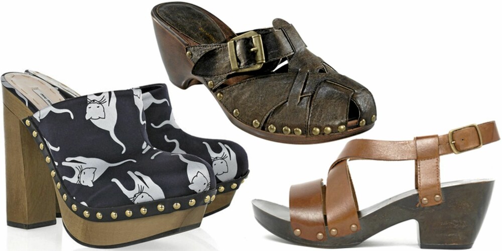 FRA VENSTRE: Miu Miu (kr 2945), Ellos (kr 449), Bianco (kr 600). FRA VENSTRE: Miu Miu (kr 2945), Ellos (kr 449), Bianco (kr 600).