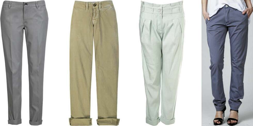 FRA VENSTRE: Esprit Collection (kr 699), J Brand (kr 2799), Topshop (kr 319), Acne (kr 1025). FRA VENSTRE: Esprit Collection (kr 699), J Brand (kr 2799), Topshop (kr 319), Acne (kr 1025).