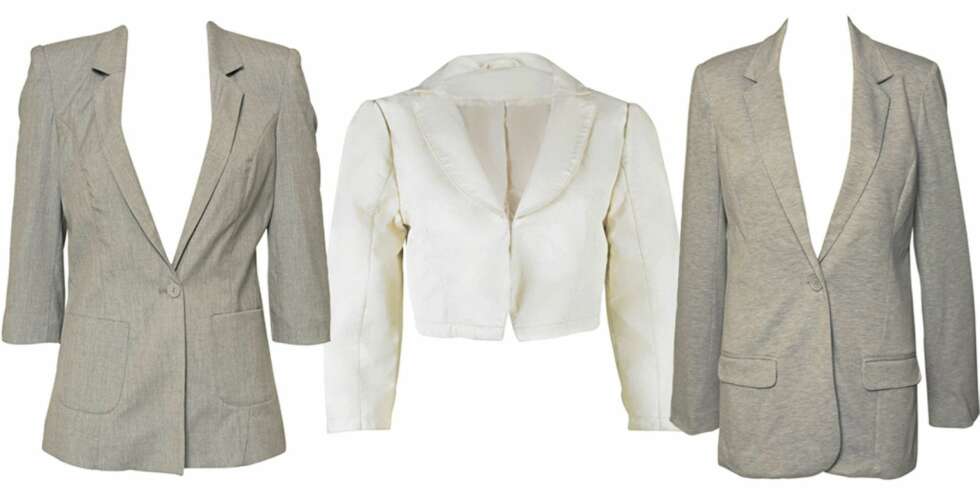 FRA VENSTRE: Vero Moda (kr 399), Bik Bok (kr 399), Only (kr 359). FRA VENSTRE: Vero Moda (kr 399), Bik Bok (kr 399), Only (kr 359).