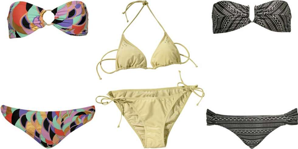 FRA VENSTRE: French Connection (kr 259), Gina Tricot (kr 79/79), Insight (kr 799). FRA VENSTRE: French Connection (kr 259), Gina Tricot (kr 79/79), Insight (kr 799).