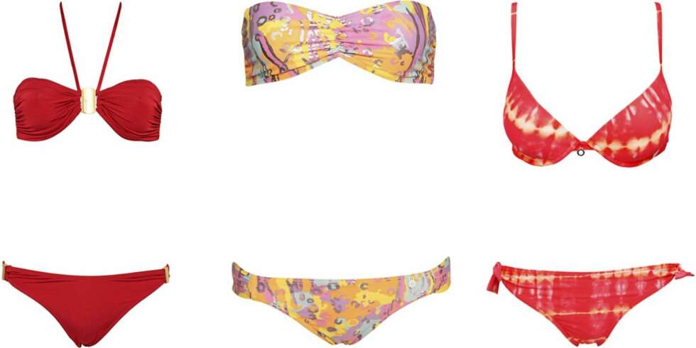 FRA VENSTRE: Calvin Klein (kr 995), Insight (kr 699), Ellos (kr 149/99). FRA VENSTRE: Calvin Klein (kr 995), Insight (kr 699), Ellos (kr 149/99).