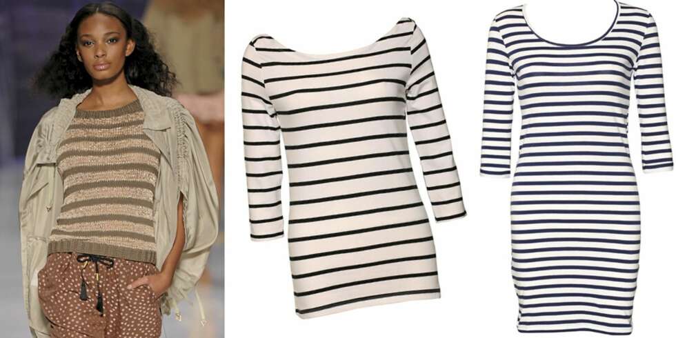 FRA VENSTRE: Catwalken til Etro, topp fra Serious Sally by Rut m.fl. (kr 149), kjole fra Prim i am (kr 695). FRA VENSTRE: Catwalken til Etro, topp fra Serious Sally by Rut m.fl. (kr 149), kjole fra Prim i am (kr 695).