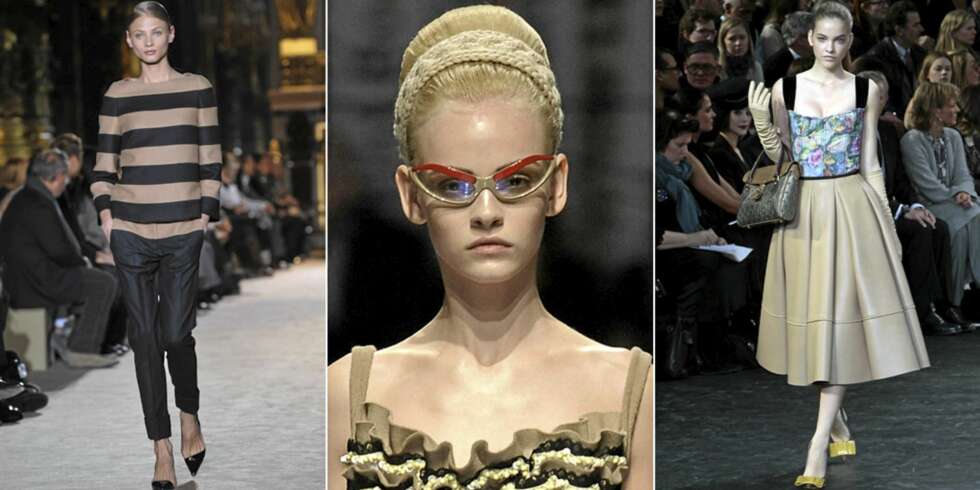 PÅ CATWALKEN: Minimalistisk hos Stella McCartney, ladylike retro hos Prada og Louis Vuitton. PÅ CATWALKEN: Minimalistisk hos Stella McCartney, ladylike retro hos Prada og Louis Vuitton.