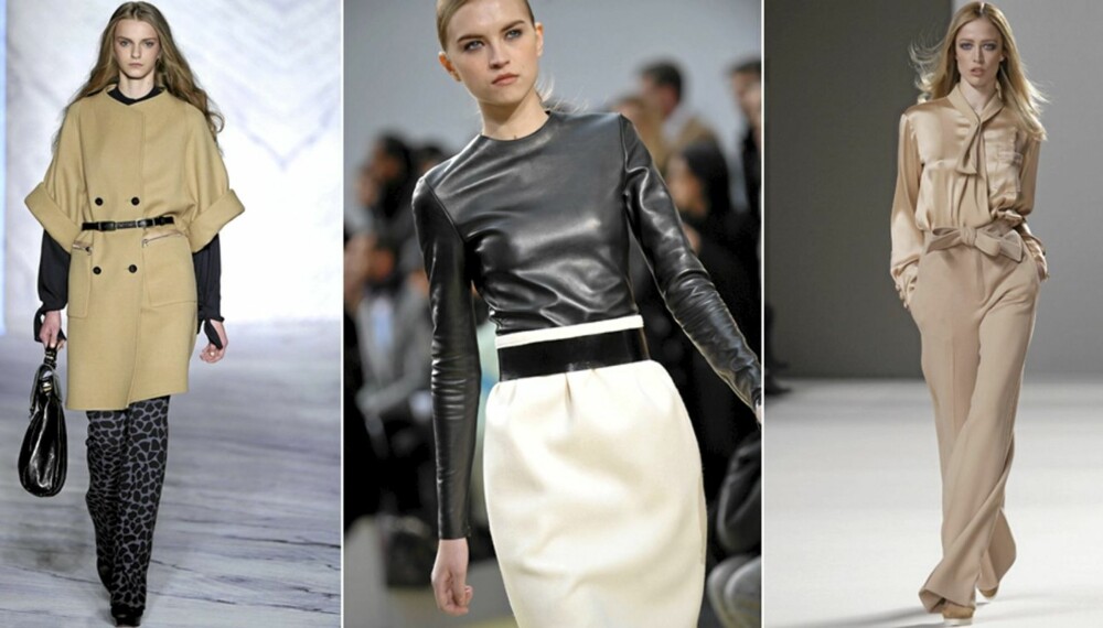 PÅ CATWALKEN: Minimalistisk stil hos 3.1 Phillip Lim, Celine og Chloé. PÅ CATWALKEN: Minimalistisk stil hos 3.1 Phillip Lim, Celine og Chloé.