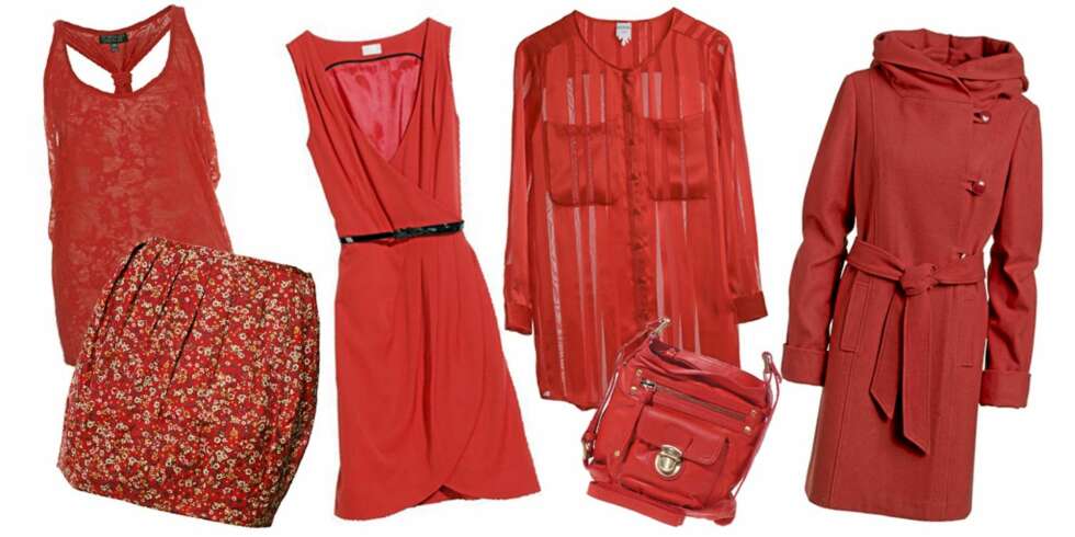 FRA VENSTRE: Topp fra Topshop (kr 175), skjørt fra Rare (kr 299), kjole fra H&M (kr 299), bluse fra Monki (kr 280), veske fra Oasis (kr 370), kåpe fra Ellos (kr 899). FRA VENSTRE: Topp fra Topshop (kr 175), skjørt fra Rare (kr 299), kjole fra H&M (kr 299), bluse fra Monki (kr 280), veske fra Oasis (kr 370), kåpe fra Ellos (kr 899).