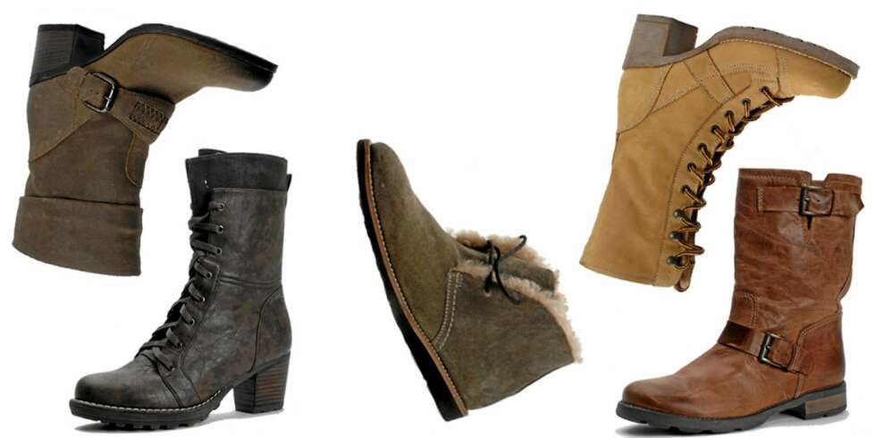 FRA VENSTRE: Clarks (kr 1699), Din Sko (kr 499), Gant (kr 1550), DNA (kr 1095), Roots/Eurosko (kr 995). FRA VENSTRE: Clarks (kr 1699), Din Sko (kr 499), Gant (kr 1550), DNA (kr 1095), Roots/Eurosko (kr 995).