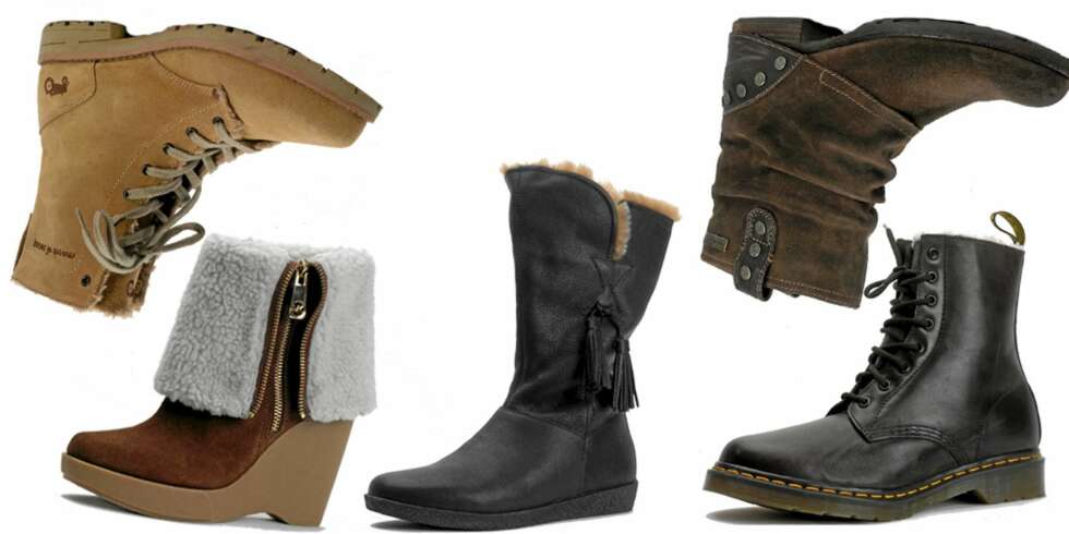 FRA VENSTRE: Mood of Norway (kr 1399), Michael Kors (kr 2400), Vagabond (kr 1049), Replay (kr 1399), Dr Martens (kr 1499). FRA VENSTRE: Mood of Norway (kr 1399), Michael Kors (kr 2400), Vagabond (kr 1049), Replay (kr 1399), Dr Martens (kr 1499).