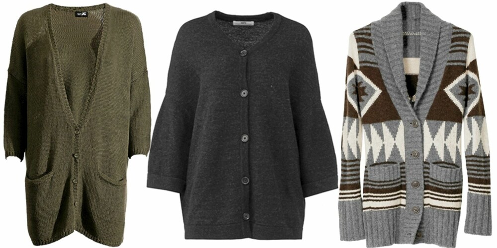 FRA VENSTRE: JC (kr 399), Hope (kr 2299), HM (kr 499) FRA VENSTRE: JC (kr 399), Hope (kr 2299), HM (kr 499)