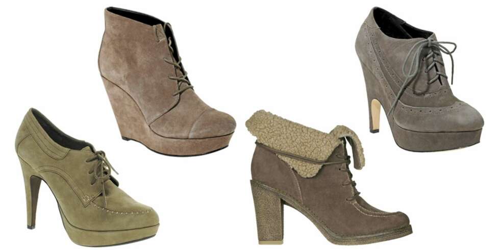 FRA VENSTRE: Aldo (kr 739), Asos (kr 552), Din Sko (kr 549), Dolce Vita (kr 1380). FRA VENSTRE: Aldo (kr 739), Asos (kr 552), Din Sko (kr 549), Dolce Vita (kr 1380).