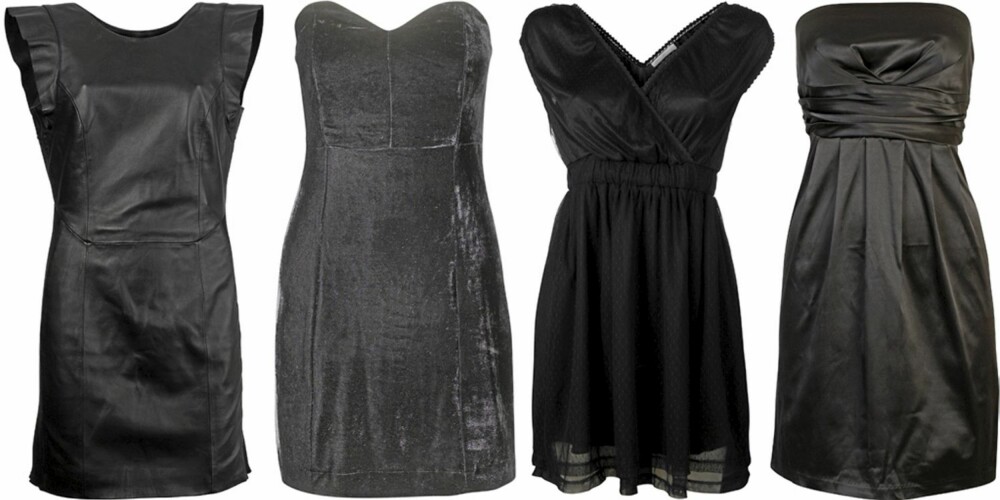 FRA VENSTRE: Vero Moda (kr 1250), Gina Tricot (kr 359), Only (kr 300), Cubus (kr 299). FRA VENSTRE: Vero Moda (kr 1250), Gina Tricot (kr 359), Only (kr 300), Cubus (kr 299).