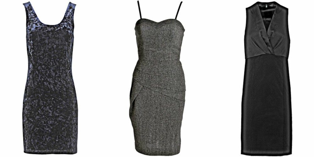 FRA VENSTRE: Gina Tricot (kr 199), Ellos (kr 399), Benetton (kr 799). FRA VENSTRE: Gina Tricot (kr 199), Ellos (kr 399), Benetton (kr 799).