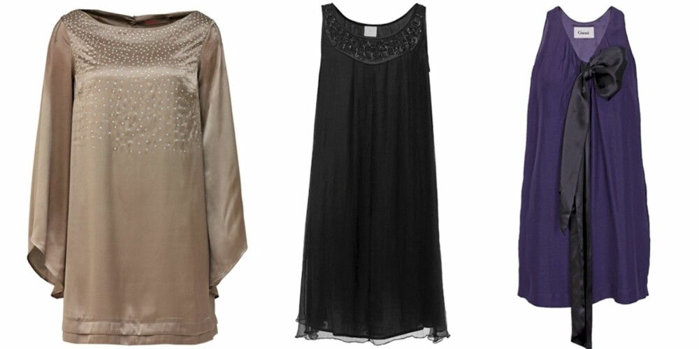 FRA VENSTRE: Saint Tropez (kr 749), Noa Noa (kr 1099), Ganni (kr 1699). FRA VENSTRE: Saint Tropez (kr 749), Noa Noa (kr 1099), Ganni (kr 1699).
